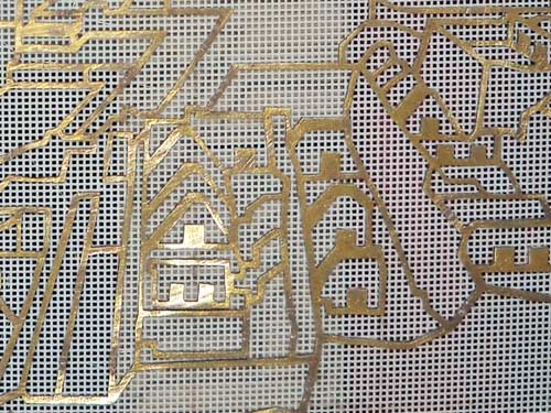 Level of detail of the brass work for the sheet forming deckle