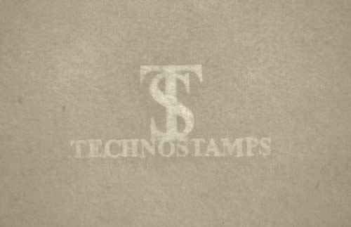 Watermarked paper 'Tecnostamps', detail