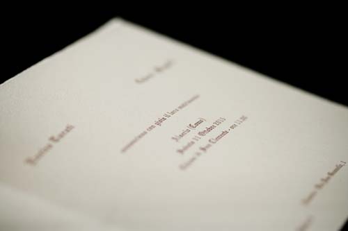Classic invitation with traditional font
