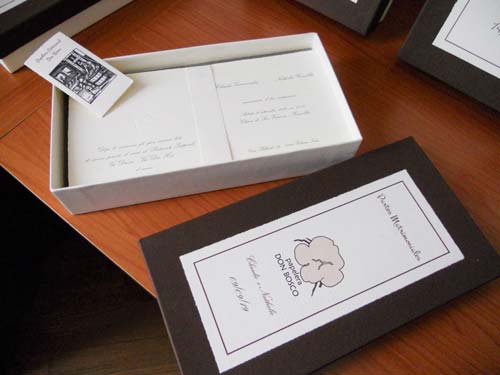 Weddings cards in their box