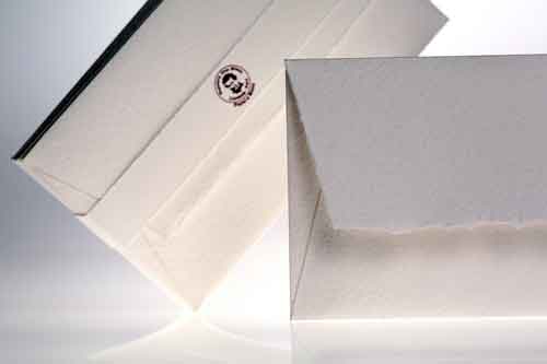 Matching envelopes, flap with deckle edge